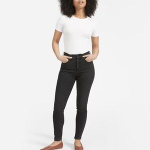 Everlane black high waist skinny jeans